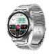 Montre Connectée Écran Couleur 1.43 Pouces Bracelet Acier Inoxydable Bluetooth Appel ECG Étanche IP68 Suivi Santé et Fitness ...
