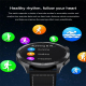 Montre Connectée Écran Couleur 1.43 Pouces Bracelet Nylon Bluetooth Appel ECG Étanche IP68 Longue Autonomie Fonctions Santé A...