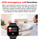 Montre Connectée Écran Couleur 1.96 Pouces Bluetooth ECG Appel Cardiaque Oxygène Sommeil Fitness - www.yonis-shop.com