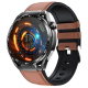 Montre Connectée Santé Intelligente Avec Écran Rond 1.55 Pouces ECG Oxymètre Cardiaque et Suivi Sommeil 24h Étanche IP67 Noti...
