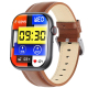Montre Connectée Écran 2.1 Pouces Avec Suivi Santé Alarme SOS Et Plus De 100 Modes Sportifs Couleur Noir Cuir Marron - www.yo...