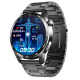 Montre Connectée Écran 1.55 Pouces Avec ECG Oxygène Sanguin 150 Modes Sportifs Design Exceptionnel Noir Acier