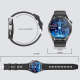 Montre Connectée Écran 1.55 Pouces Avec ECG Oxygène Sanguin 150 Modes Sportifs Design Exceptionnel Noir Acier - www.yonis-sho...