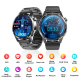 Montre Connectée Écran 1.55 Pouces Avec ECG Oxygène Sanguin 150 Modes Sportifs Design Exceptionnel Noir Acier - www.yonis-sho...