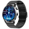 Montre Connectée Écran 1.55 Pouces Support ECG Oxygène Sanguin Plus De 150 Modes Sportifs Design Élégant Noir Bambou