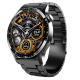 Montre Connectée Écran Retina 1.35 Pouces Appels Bluetooth Surveillance Santé 24H Modes Sportifs Multiples Noir Acier - www.y...