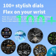 Montre Connectée Écran 1.35 Pouces Appels Bluetooth Surveillance Santé 24H Plus de 150 Modes Sportifs Noir Silicone - www.yon...