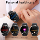 Montre Connectée Écran 1.35 Pouces Appels Bluetooth Surveillance Santé 24H Plus de 150 Modes Sportifs Noir Silicone - www.yon...