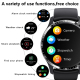 Montre Connectée Écran 1.35 Pouces Appels Bluetooth Surveillance Santé 24H Plus de 150 Modes Sportifs Noir Silicone - www.yon...