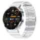 Montre Connectée Écran 1.35 Pouces Haute Définition Appels Bluetooth Surveillance Santé 24H Modes Sportifs Argent Bambou