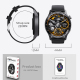Montre Connectée Écran 1.35 Pouces Haute Définition Appels Bluetooth Surveillance Santé 24H Modes Sportifs Argent Bambou - ww...