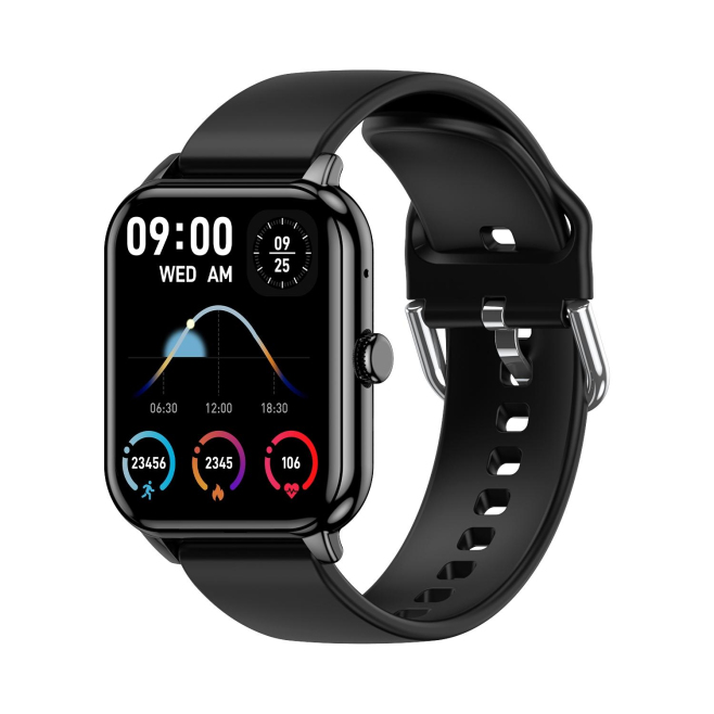 Montre Connectée 1.9 Pouces IPS Écran Carré Bluetooth Appels Surveillance Santé Étanche IP67 - www.yonis-shop.com