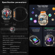 Montre Connectée Sport Étanche IP67 Écran 2 Pouces Bluetooth 5.1 Appels Sommeil Oxygène Cardio Pression Artérielle - www.yoni...