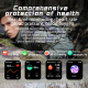 Montre Connectée Sport Étanche IP67 Écran 2 Pouces Bluetooth 5.1 Appels Sommeil Oxygène Cardio Pression Artérielle - www.yoni...