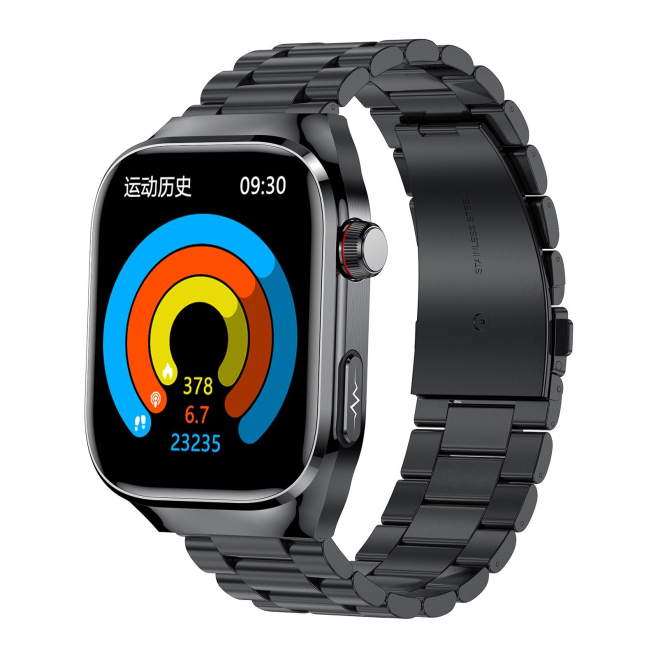Montre Connectée Écran AMOLED 2.04 Pouces Étanche IP68 Surveillance De Santé Appels Bluetooth Assistant Vocal - www.yonis-sho...