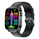 Montre Connectée Écran LCD 2.04 Pouces Bracelet Cuir Surveillance Santé Étanche IP68 Bluetooth Appels et Notifications - www....