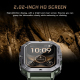 Montre Connectée Sport 2.02 Pouces Bluetooth Appel Sommeil Oxygène Sanguin Fréquence Cardiaque Pression Artérielle Moniteur S...