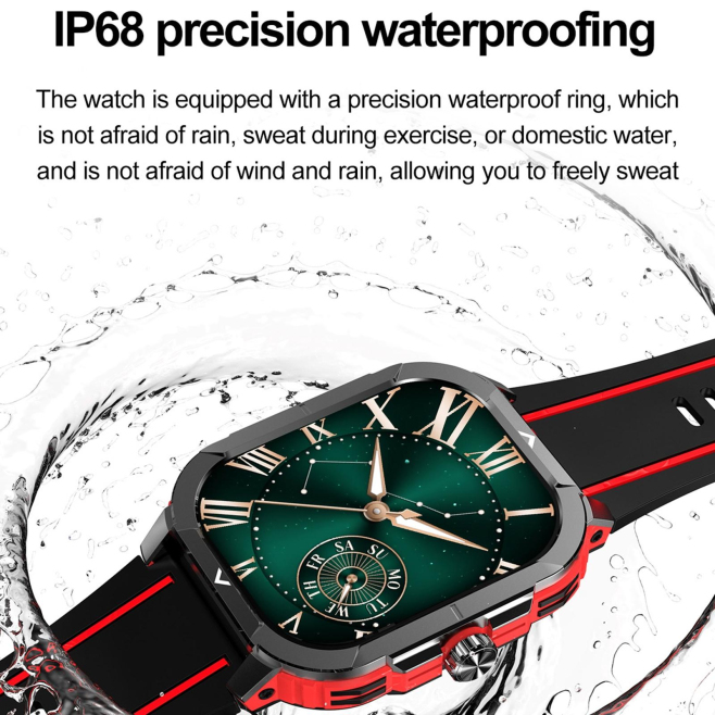 Montre Connectée Sport 2.06 Pouces IP68 Appels Bluetooth Notifications Cardiaques et Pression Artérielle - www.yonis-shop.com