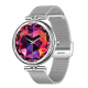 Montre Connectée Écran AMOLED 1.19 Pouces Bracelet Acier Inoxydable Suivi Santé Appels Bluetooth Argentée - www.yonis-shop.com