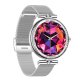 Montre Connectée Écran AMOLED 1.19 Pouces Bracelet Acier Inoxydable Suivi Santé Appels Bluetooth Argentée - www.yonis-shop.com