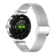Montre Connectée Écran AMOLED 1.19 Pouces Bracelet Acier Inoxydable Suivi Santé Appels Bluetooth Argentée - www.yonis-shop.com
