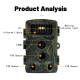 Caméra De Chasse Vision Nocturne Infrarouge 36MP Écran LCD 2 Pouces Étanche IP54 - www.yonis-shop.com