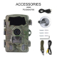 Caméra De Chasse 4K Résolution Écran TFT 2.4 Pouces Vision Nocturne 20m WiFi Bluetooth Angle Large 110° Détection PIR 120° Ét...