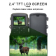 Caméra De Chasse 4K Résolution Écran TFT 2.4 Pouces Vision Nocturne 20m WiFi Bluetooth Angle Large 110° Détection PIR 120° Ét...
