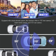 Dashcam 3 Lenses HD 1080P Vision Nocturne WIFI Enregistrement Voiture 24H Surveillance - www.yonis-shop.com
