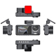 Dashcam Vision Nocturne Haute Définition Enregistrement Triple 170 Degrés 1080p Détection Mouvement Enregistrement Boucle 7x2...