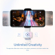 Stabilisateur Gimbal Pour Smartphone Avec Perche Selfie Télescopique 20 Pouces Suivi Automatique Du Sujet Autonomie 5H30 - ww...