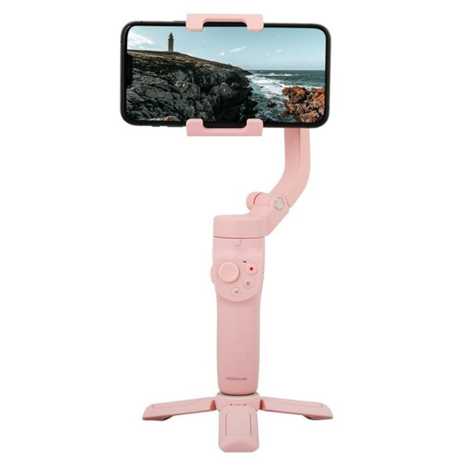 Stabilisateur Smartphone Pliable Trois Axes Anti-Tremblement Autonomie 9h Bluetooth 5.0 Contrôle Gestuel Léger et Compact - w...