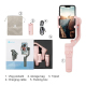 Stabilisateur Smartphone Pliable Trois Axes Anti-Tremblement Autonomie 9h Bluetooth 5.0 Contrôle Gestuel Léger et Compact - w...