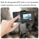 Stabilisateur Smartphone Avec Lumière Amovible Pliable Et Rotation 360 Degrés - www.yonis-shop.com