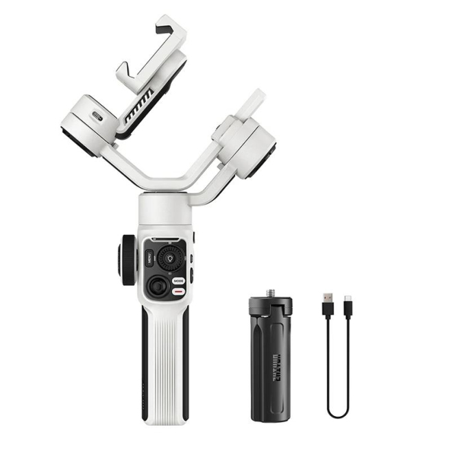Stabilisateur Smartphone 3 Axes Anti-Tremblement Avec Lumière Intégrée Et Charge Rapide - www.yonis-shop.com