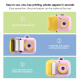 Appareil Photo Numérique Pour Enfants Avec Impression Thermique Instantanée Écran 2.4 Pouces 42 Millions De Pixels Vidéo 2.7K...
