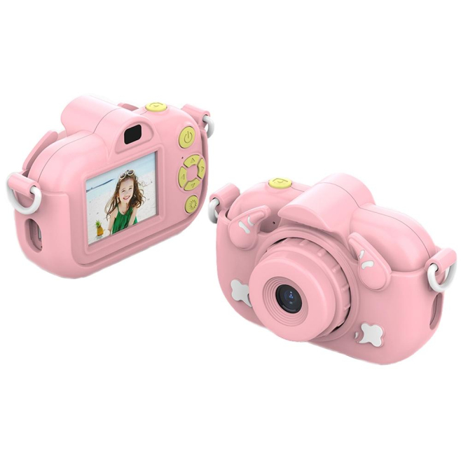 Appareil Photo Numérique Enfant 12MP 1080P Vidéo HD Écran 2 Pouces Zoom 4X Couleur Rose - www.yonis-shop.com