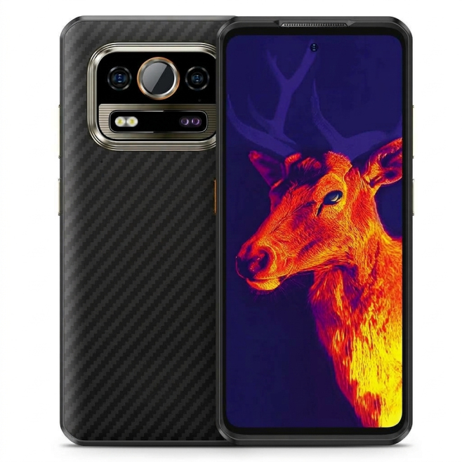 Smartphone 6.5 Pouces Étanche 6GB+256GB Imagerie Thermique Android 14 Octa Core 50MP 4G NFC OTG - www.yonis-shop.com