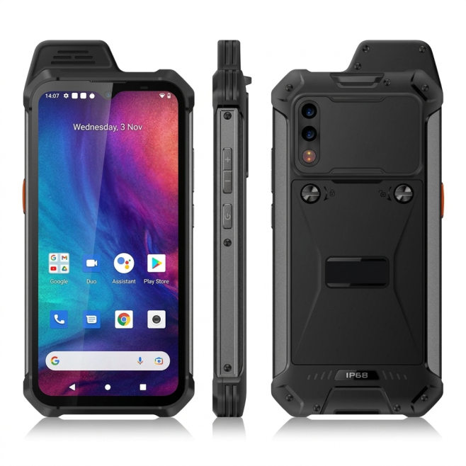 Téléphone Portable Étanche 4G Android 11 6.3 Pouces 4GB RAM 64GB ROM Triple Caméra 24MP Batterie 5000mAh NFC - www.yonis-shop...