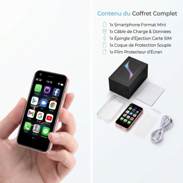 Mini Téléphone Portable Vert Android 10 - Écran 3.0", 4G, 2 Go RAM + 16 Go Stockage, Neuf
