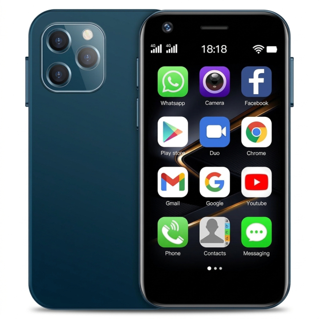 Téléphone Portable Android 10 4GB RAM 32GB ROM Écran 3 Pouces Caméra 13MP Batterie 2000mAh 4G Dual SIM Déverrouillage Facial ...