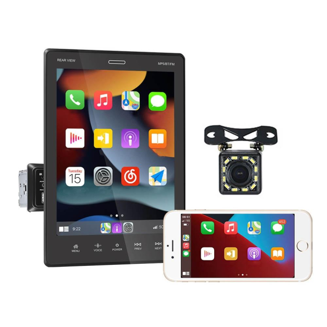 Autoradio 9.5 Pouces MP5 Carplay Avec Caméra 12 Lumières Bluetooth FM USB Multilingue Haute Résolution - www.yonis-shop.com