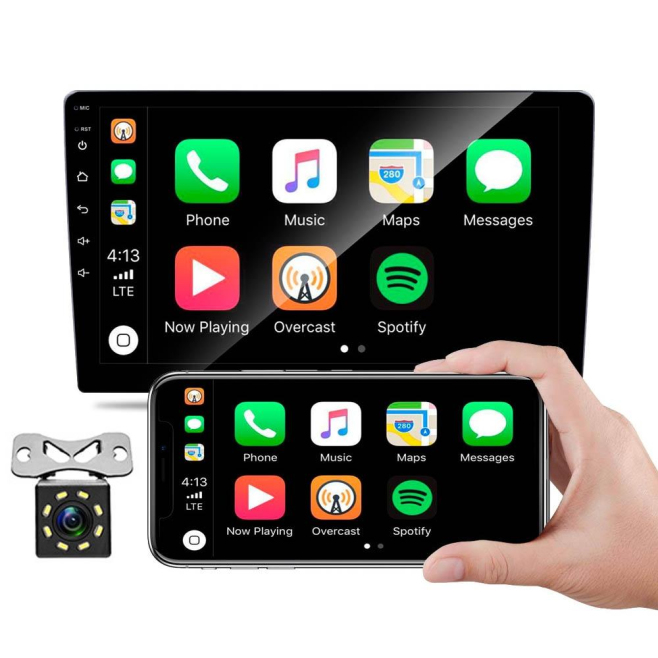 Autoradio Écran Tactile 7 Pouces CarPlay MP5 Bluetooth Caméra de Recul FM USB Multilingue - www.yonis-shop.com