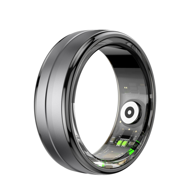 Bague Connectée Suivi Cardiaque Oxymètre Surveillance Sommeil Modes Sportifs Étanche Bluetooth Longue Autonomie - www.yonis-s...