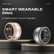 Bague Connectée Taille 11 Support Fréquence Cardiaque Oxygène Sang Sommeil Modes Sportifs Étanche Bluetooth Autonomie 10 Jour...