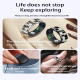 Bague Connectée Taille 11 Surveillance Santé Contrôle Gestuel Jeux Somatosensoriels Étanche Bluetooth 5.1 - www.yonis-shop.com