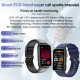 Bracelet Connecté ECG Température Fréquence Cardiaque Tension Artérielle Santé Bluetooth Appel Étanche Noir Cuir - www.yonis-...