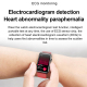 Bracelet Connecté ECG Température Fréquence Cardiaque Tension Artérielle Santé Bluetooth Appel Étanche Noir Cuir - www.yonis-...