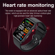 Bracelet Connecté ECG Température Fréquence Cardiaque Tension Artérielle Santé Bluetooth Appel Étanche Noir Cuir - www.yonis-...