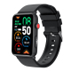 Bracelet Connecté Santé Avec ECG Température Fréquence Cardiaque Et Appel Bluetooth Noir Silicone - www.yonis-shop.com